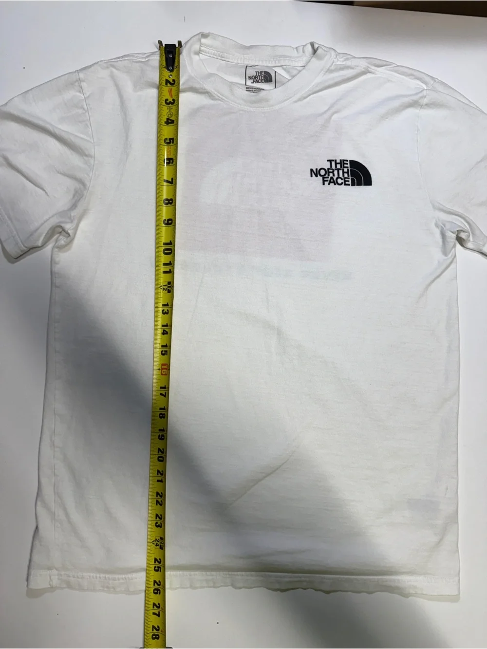 The North Face White Tee with Black Logo
